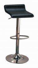 120390 - Contemporary Black Adjustable Bar Stool