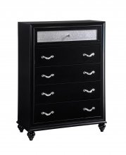 Barzini Five-Drawer Chest With Metallic Drawer Front