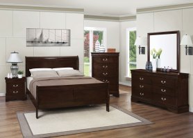 Louis Philippe Warm Brown Full 5-Pc.