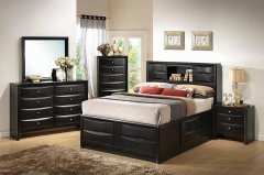 Briana Transitional Black Eastern King Bed