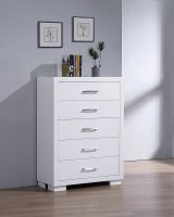 Jessica Contemporary Five-Drawer Chest