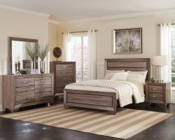 Kauffman Transitional Washed Taupe Eastern King 5-Pc.