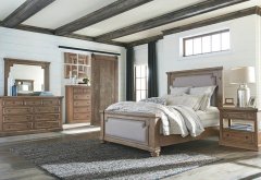 Florence Rustic Smoke and Grey Eastern King Bed