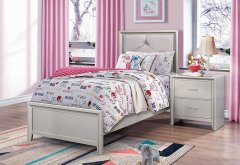 Lana Traditional Silver Twin Bed