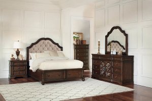 Ilana Traditional Antique Java Eastern King Bed