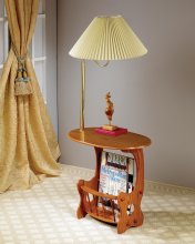 Traditional Warm Brown Accent Table