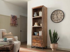 Transitional Reclaimed Wood Bookcase