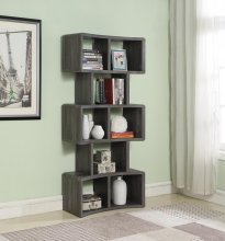 Weathered Grey 70in. Bookcase