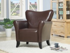 Casual Brown Accent Chair