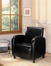 Contemporary Black Accent Chair