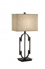Traditional Black/Bronze Table Lamp