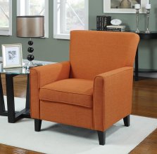 Casual Orange Accent Chair