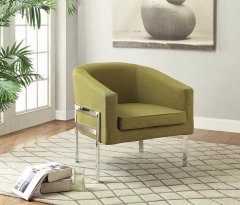 Contemporary Green Accent Chair