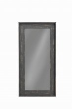 Distressed Black Wall Mirror