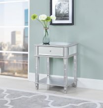 Contemporary Mirrored Accent Table