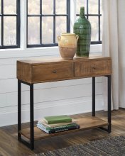 Industrial Rustic Natural Console Table